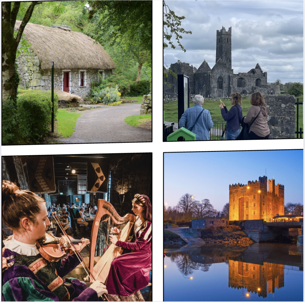 bunratty castle, clare ireland. Quin abbey. The Samhain Experience ​ancient spiritual tours