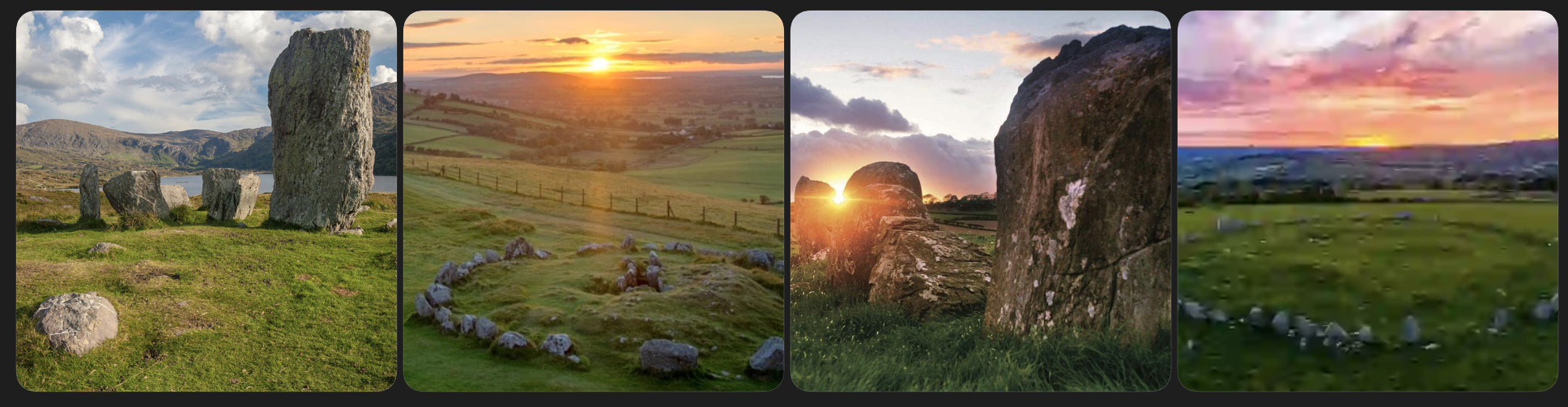 Loughcrew Cairn T, Carrowmore Megalithic Cemetery, Drombeg Stone Circle, The Paps of Anu, Uragh Stone Circle, Ancient Spiritual Tours - Ireland