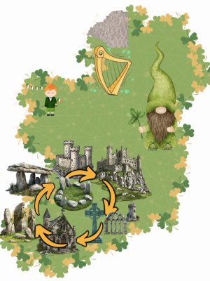 Ancient Spiritual Tours ireland map