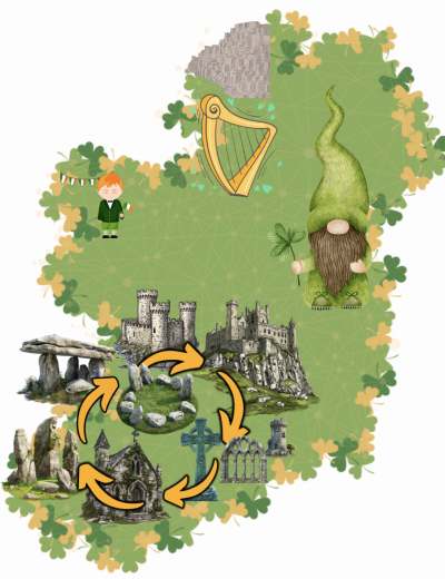 Ancient Spiritual Tours ireland map